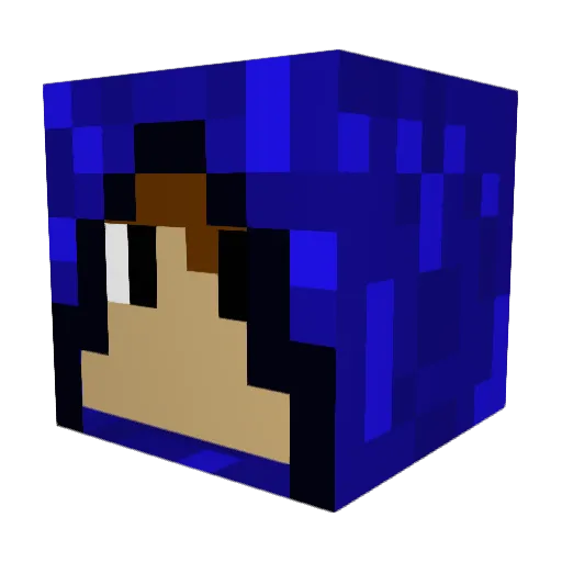 siriusplay Minecraft avatar head, 3D render