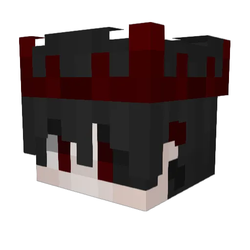 sirivsblxck Minecraft avatar head, 3D render