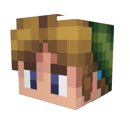 sirk2019 Minecraft avatar head, 3D render