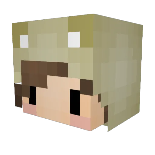 sirkatkat06 Minecraft avatar head, 3D render
