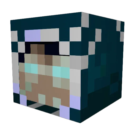 sirkoffie Minecraft avatar head, 3D render