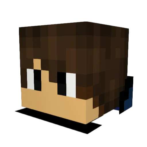 sirkorgan Minecraft avatar head, 3D render