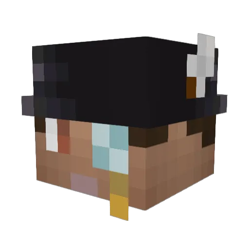 sirmigorius Minecraft avatar head, 3D render