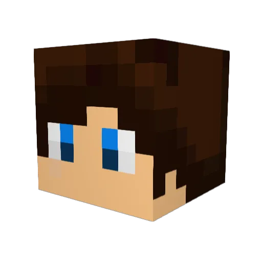 sirnickj Minecraft avatar head, 3D render