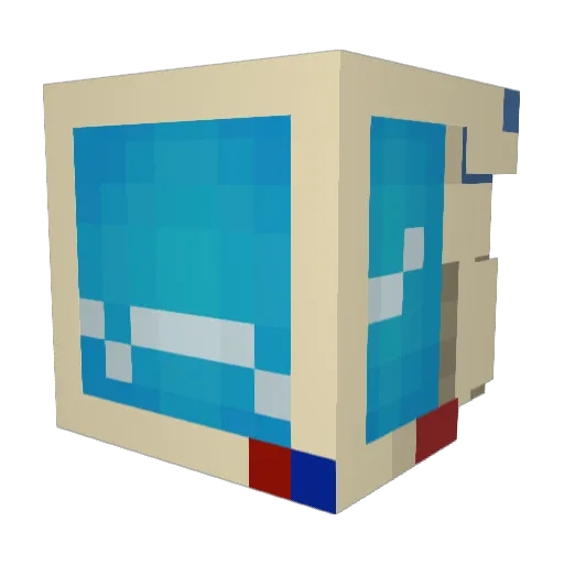 sirnizen Minecraft avatar head, 3D render