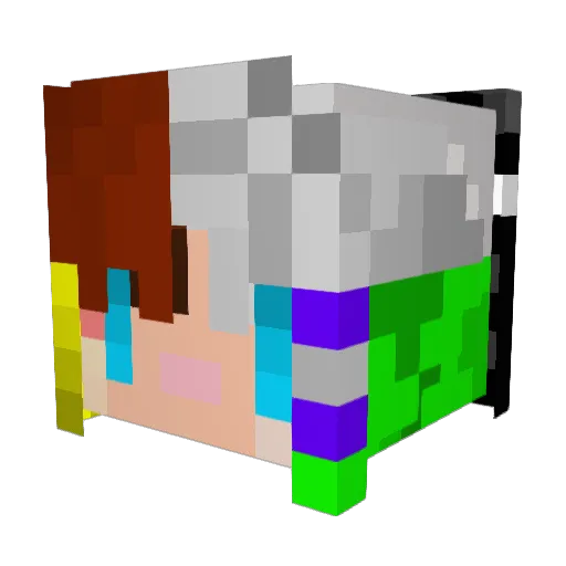 siro001010 Minecraft avatar head, 3D render