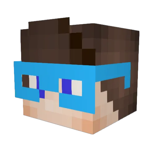 siroaki Minecraft avatar head, 3D render