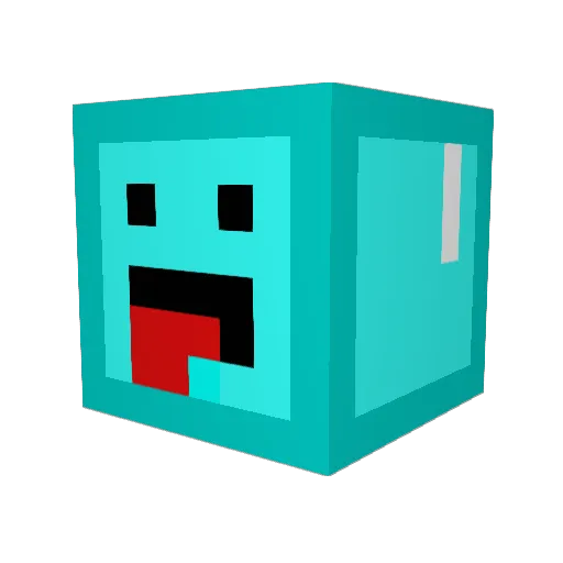 sirogames Minecraft avatar head, 3D render