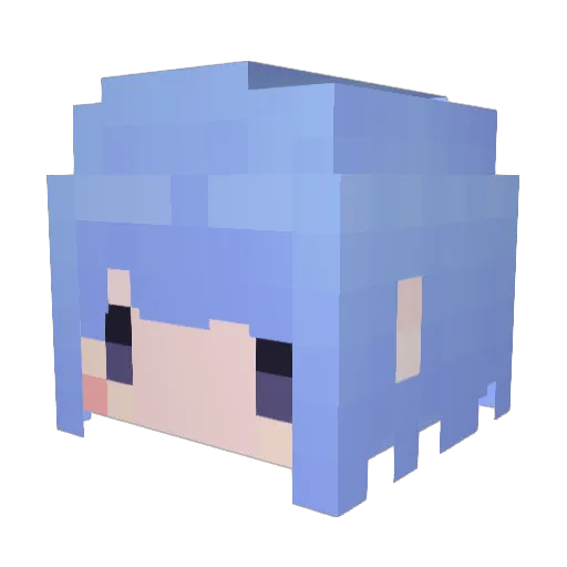 sironeko0295 Minecraft avatar head, 3D render