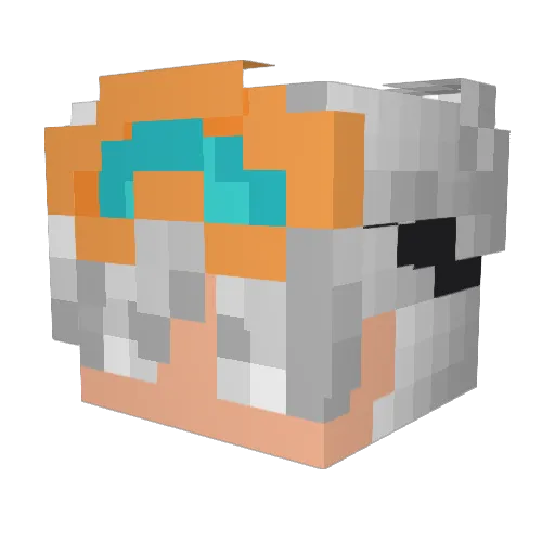 sironemas Minecraft avatar head, 3D render