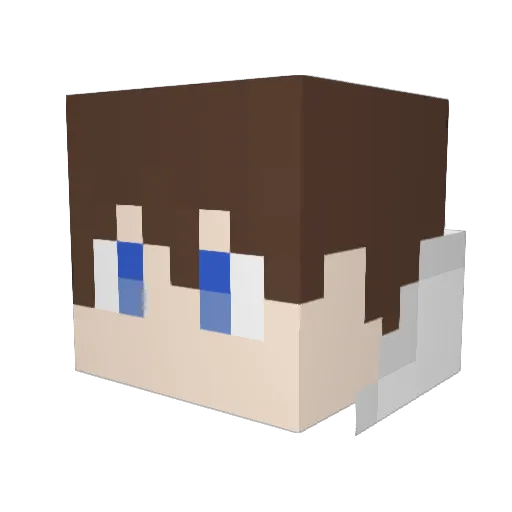 sironnn Minecraft avatar head, 3D render