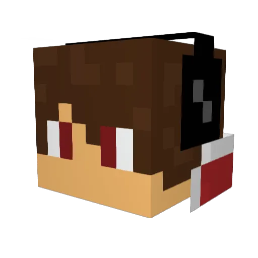 sirorororo2 Minecraft avatar head, 3D render