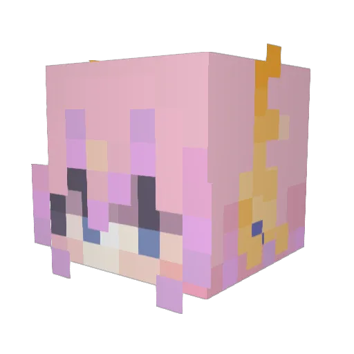 sirose0506 Minecraft avatar head, 3D render