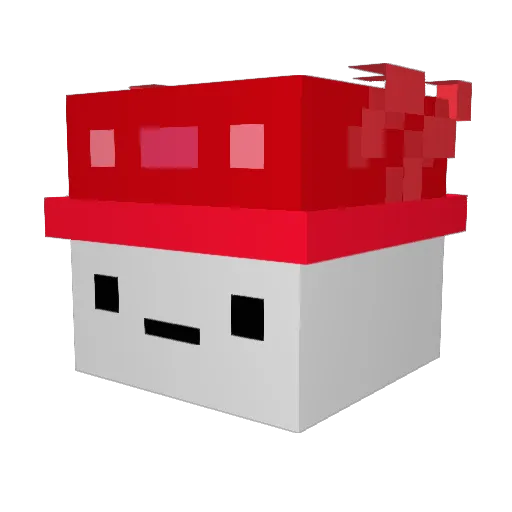 sirout124 Minecraft avatar head, 3D render