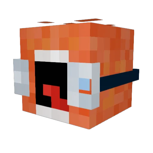 sirre09 Minecraft avatar head, 3D render