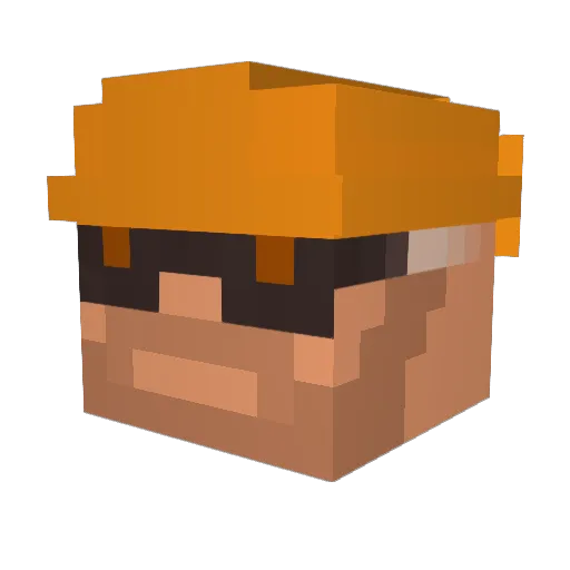 sirsnufkin Minecraft avatar head, 3D render