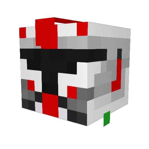 sirtitanium Minecraft avatar head, 3D render