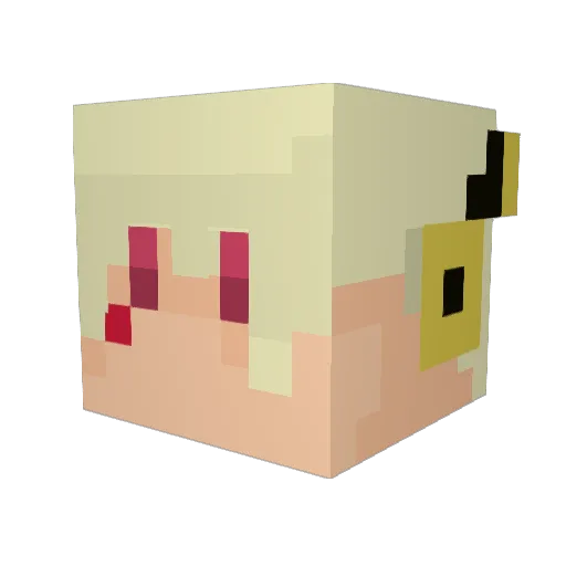 siruby Minecraft avatar head, 3D render