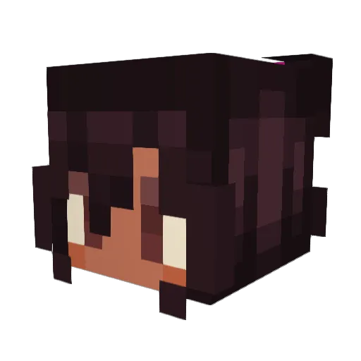 sirxaibs Minecraft avatar head, 3D render