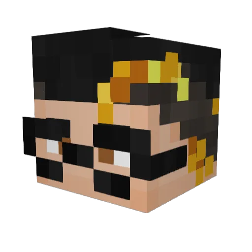 siryakknight Minecraft avatar head, 3D render