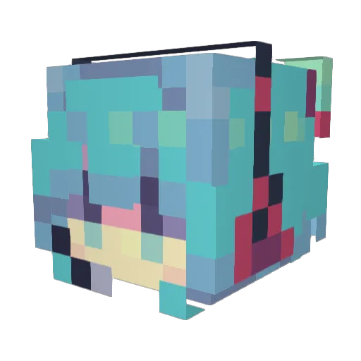 sisan123 Minecraft avatar head, 3D render