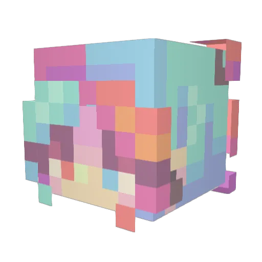 sisicaca Minecraft avatar head, 3D render