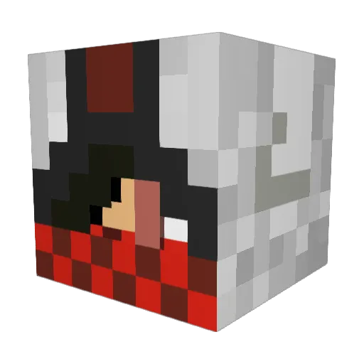 sisiryder Minecraft avatar head, 3D render