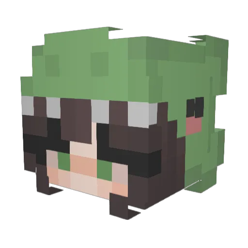 sisiv Minecraft avatar head, 3D render