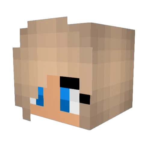 sisr4 Minecraft avatar head, 3D render