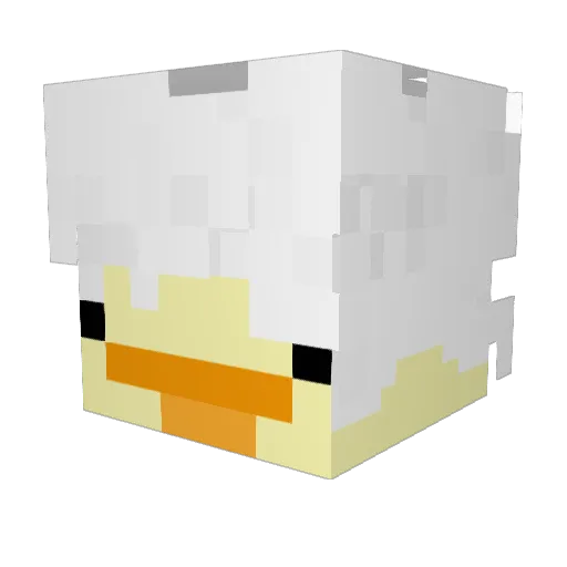 sissclips Minecraft avatar head, 3D render