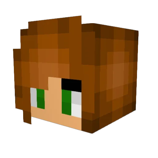 sissel8 Minecraft avatar head, 3D render