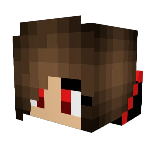 sisselpedersen Minecraft avatar head, 3D render