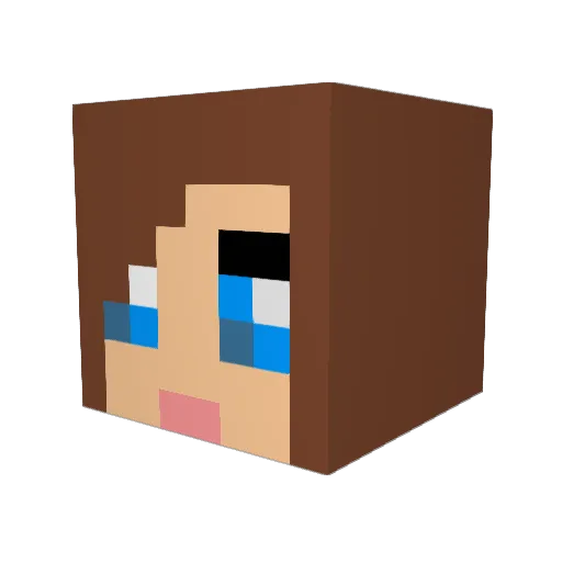 sissy0320 Minecraft avatar head, 3D render