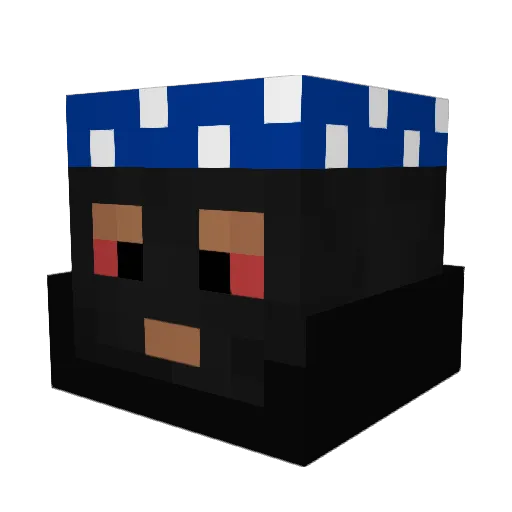 sistercreamer Minecraft avatar head, 3D render