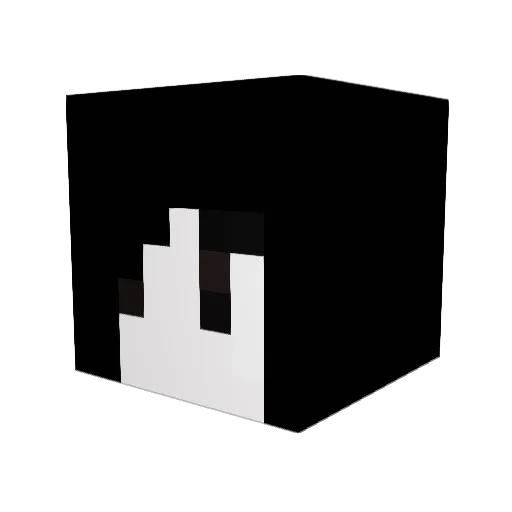 sisterofcc Minecraft avatar head, 3D render
