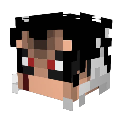 sistersaff Minecraft avatar head, 3D render