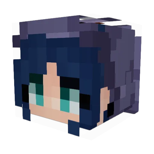 sistersidney Minecraft avatar head, 3D render