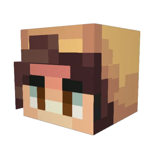 sisthebeast Minecraft avatar head, 3D render