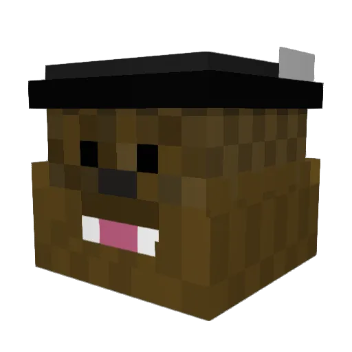 sitdownalt2 Minecraft avatar head, 3D render
