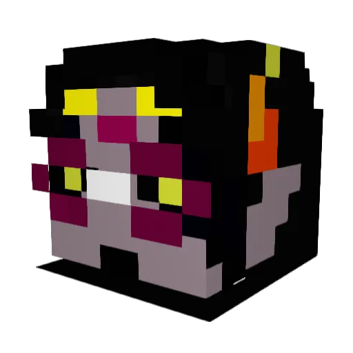sithtroll Minecraft avatar head, 3D render