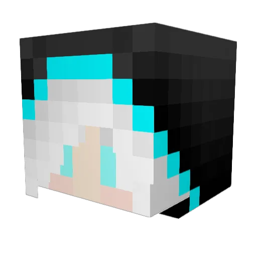 sitoha Minecraft avatar head, 3D render