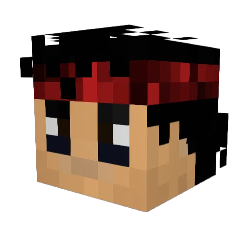 sitorey45 Minecraft avatar head, 3D render
