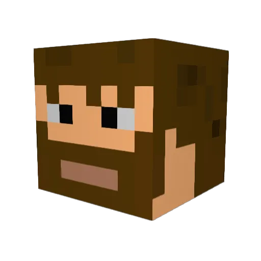 siusiumajtek Minecraft avatar head, 3D render