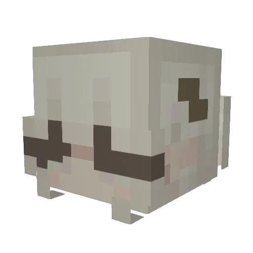 siuy Minecraft avatar head, 3D render