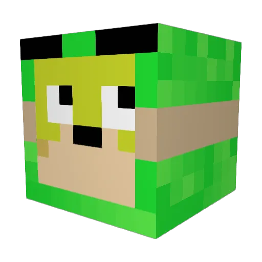 sivazon Minecraft avatar head, 3D render