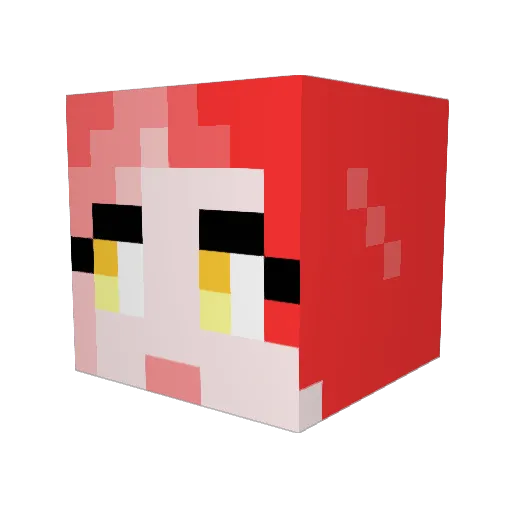 sivoka Minecraft avatar head, 3D render