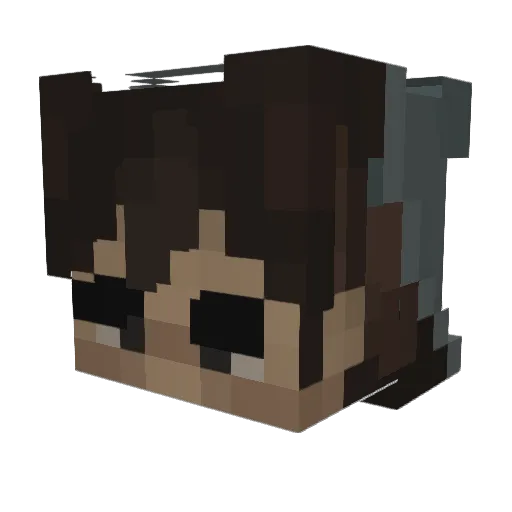 sivvms Minecraft avatar head, 3D render