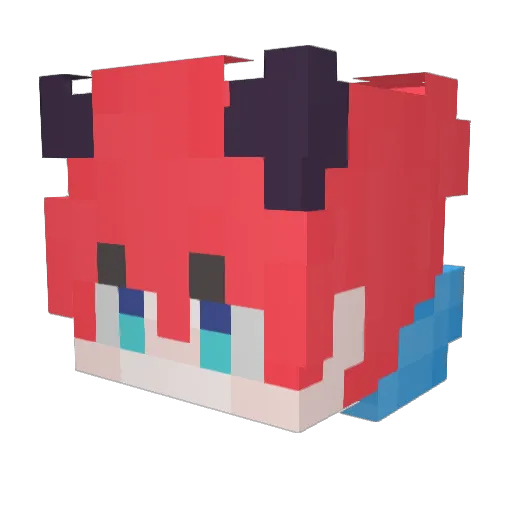 siwo20031 Minecraft avatar head, 3D render