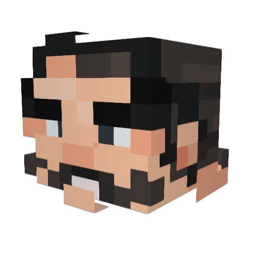 six286 Minecraft avatar head, 3D render