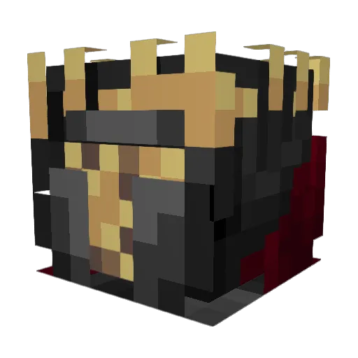 six9XKW2 Minecraft avatar head, 3D render